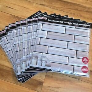 Peel & Stick Wall Tile 12x12in 9 Piece Bundle